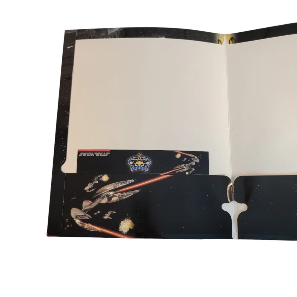 Star Wars Episode 1 Phantom menace, 2000s Printed School Folder Lot of 2